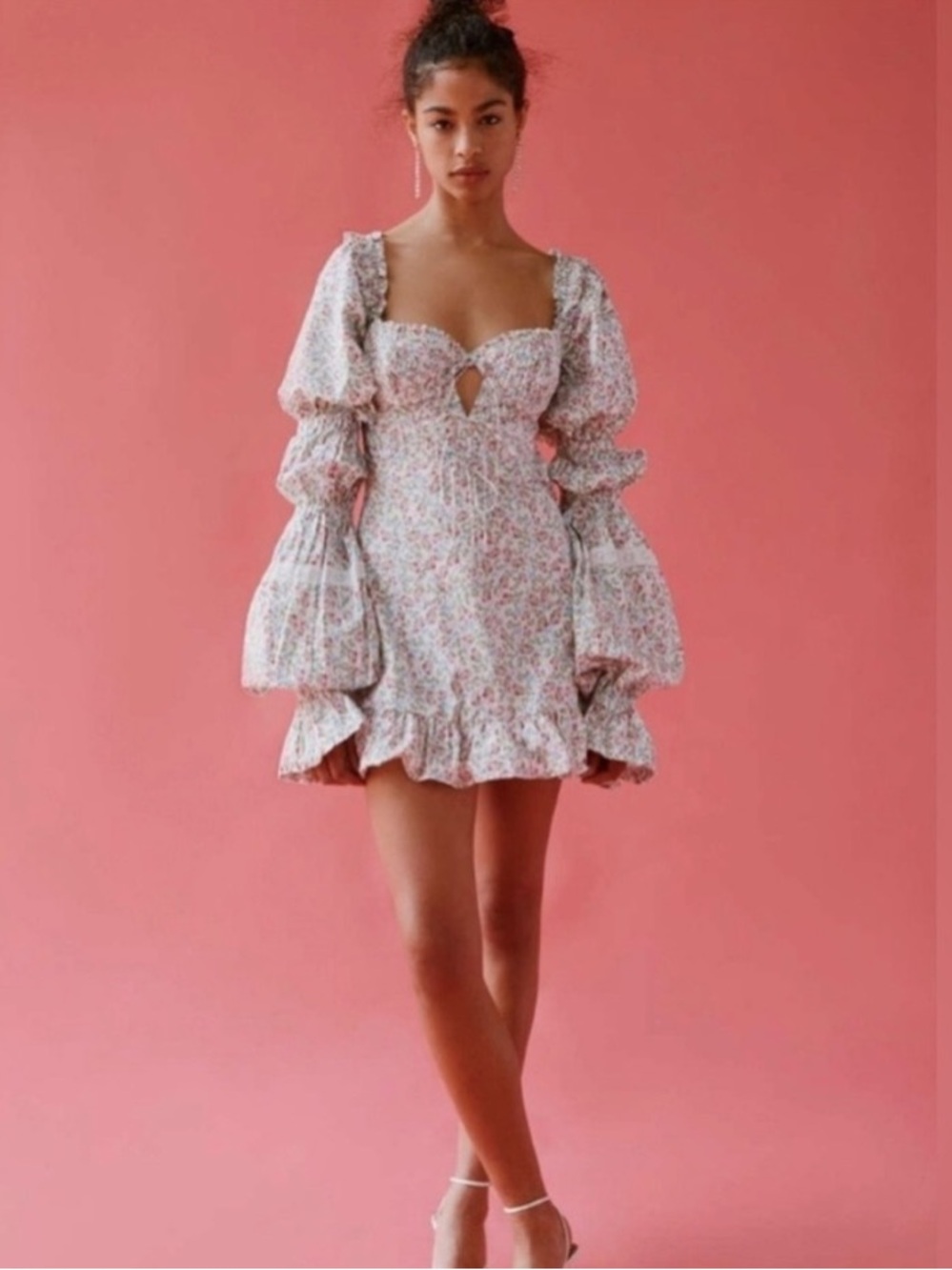 NWT For love and lemons Lucca Floral mini dress XS